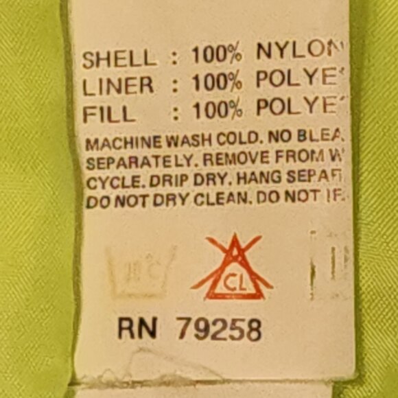 Vintage Ocean Pacific OP Pink & White Puffer Jacket Women's Size Large - X-Large - Picture 15 of 16